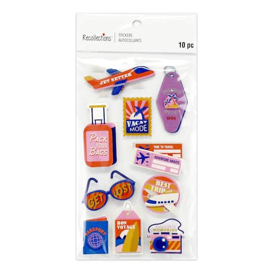 Travel Passport Dimensional Stickers by Recollections™